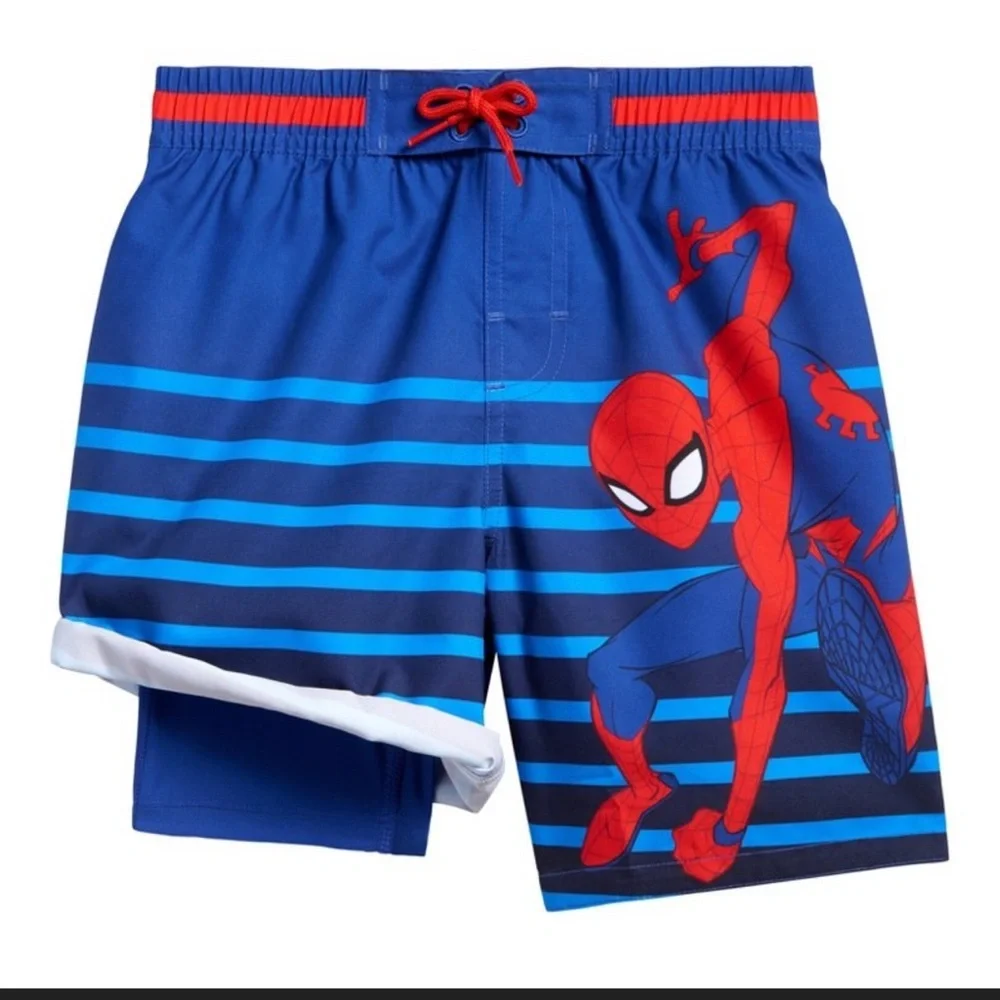 Blue Spider-Man Swim Shorts